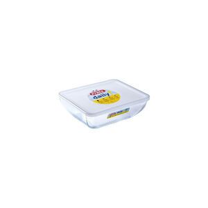 Forma Retangular Pyrex Diário em Vidro 25 x 20cm