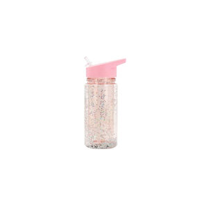 Garrafa Tutete Glitter de Parede Dupla 340 ml com Palhinha