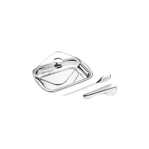 Kit para Assar e Servir Tramontina com Tampa de Vidro 3 Peças