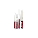 Kit para Churrasco Tramontina Vermelho 14 Peças em Inox