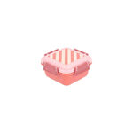 Lancheira Monnëka Grande Stripes Bloom & Blush 780ml Rosa