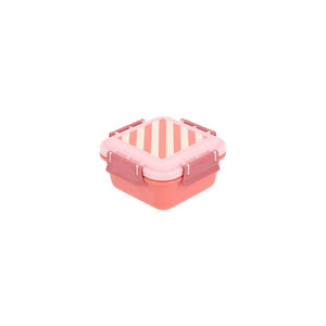 Lancheira Monnëka Grande Stripes Bloom & Blush 780ml Rosa