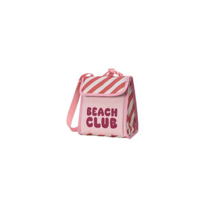 Lancheira Térmico Monnëka Stripes Bloom Blush Rosa
