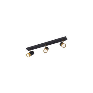 Luminária de Teto CLS Decorativa 3xGU10 Dourado e Preto