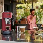 Máquina de Café Expresso DeLonghi Dedica Style Vermelha