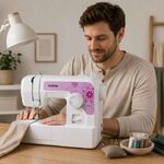 Máquina de Costura Brother J17S Semi-Automática com 17 Pontos