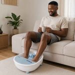 Massajador de Pés Elétrico com 3 Modos e Função de Hidromassagem