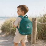 Mochila Infantil Monnëka Whale Teal