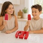 Molde de Gelados 3D em Silicone com Tampa e 12 Palitos