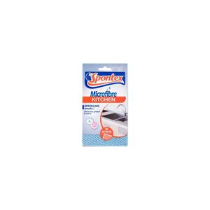 Pano de Microfibra Spontex para Cozinha 17x23cm Azul