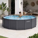 Piscina INTEX Graphite Gray Panel 478x124cm