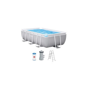 Piscina INTEX Prism Frame Retangular 300x175x80cm com Bomba