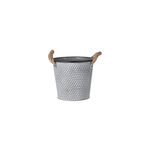 Plantador Redondo de Zinco BBQ com Corda