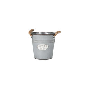 Plantador Redondo de Zinco com Corda BBQ