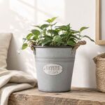 Plantador Redondo de Zinco com Corda BBQ