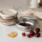 Potes em Aço Inoxidável com Tampas de Silicone Béaba