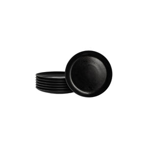 Prato de Jantar Luminarc Diana Black 25cm 6 Peças