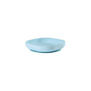 Prato de Silicone com Ventosa Béaba Azul