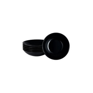 Prato de Sopa Luminarc Zelie Preto 20cm Jogo com 6 Peças