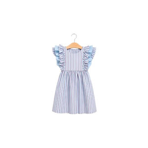 PUKATUKA Vestido Azul Infantil 100% Algodão
