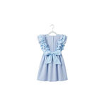 PUKATUKA Vestido Azul Infantil 100% Algodão