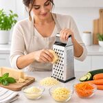 Ralador 4 Faces Ibili XL em Aço Inoxidável para Cozinha