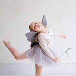 Saia de Tule Cinza Infantil Mimi & Lula 3-10 Anos