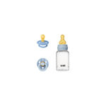 Set de Presente BIBS com Chupetas e Biberão 150ml Azul
