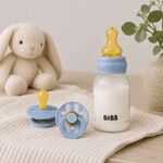 Set de Presente BIBS com Chupetas e Biberão 150ml Azul