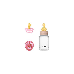 Set de Presente BIBS com Chupetas e Biberão 150ml Rosa