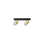 Spot de Teto Duplo Dourado GU10