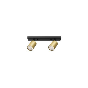 Spot de Teto Duplo Dourado GU10