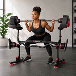 Suporte Bowflex SelectTech para Barra e Curl Bar