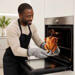 Suporte para Assar Frango BBQ em Aço Inoxidável