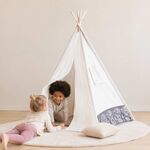 Tenda Infantil Branca 103x160cm com Estrutura em Madeira