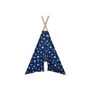 Tenda Tipi Infantil Azul com Estrelas 103x103x160cm