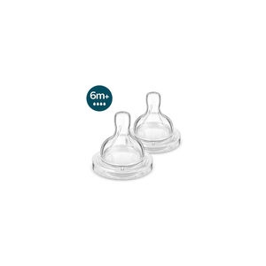 Tetinas Philips Avent Classic Flow 4 6M+ 2 Unidades