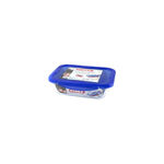 Tigela de Vidro Pyrex 25x19cm com Tampa Azul