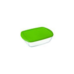 Tigela de Vidro Pyrex Retangular com Tampa 2,5L