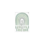 TRESXICS Green – Adesivo Decorativo Arco-Íris em Aquarela