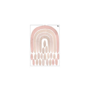 TRESXICS Watercolor Rainbow Pink – Adesivos de Parede em Aquarela